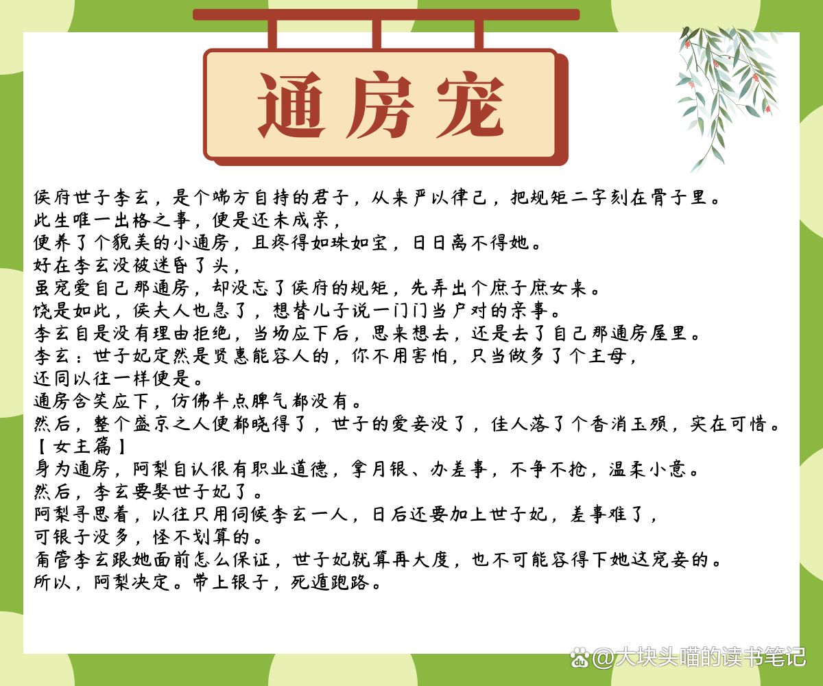 通房宠最新日常故事，温馨有趣的日常趣事分享