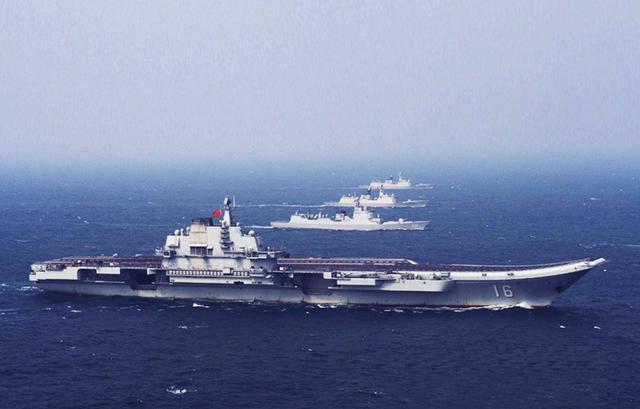 辽宁舰航母编队参与围岛演习