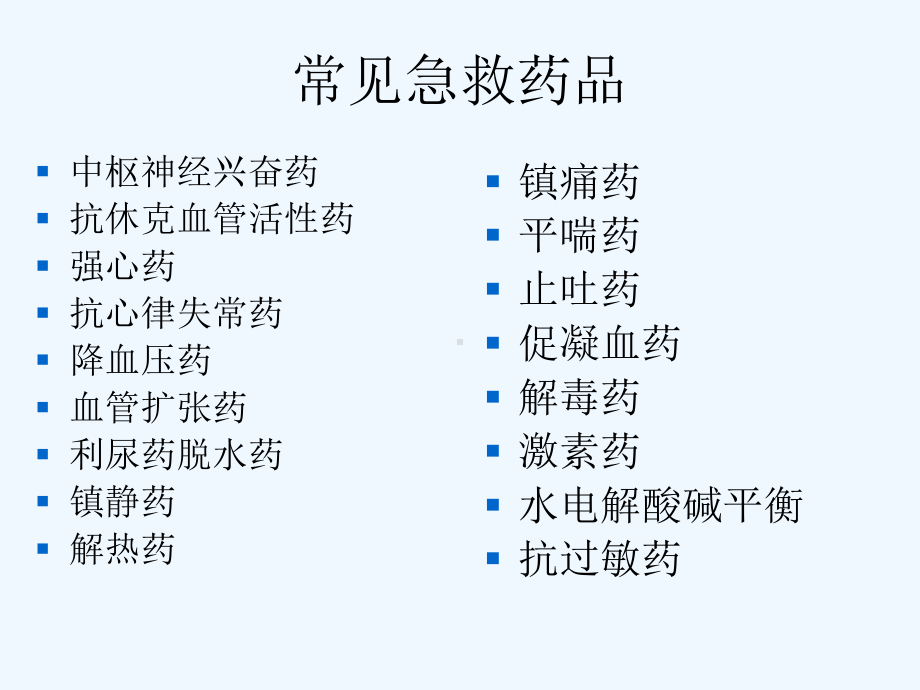 常用急救药品ppt最新,常用急救药品ppt最新探讨